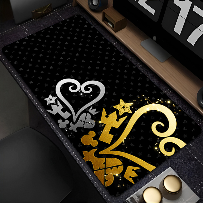 Laptop Accessories Nearby - Black And White Anime Desktop Mat
