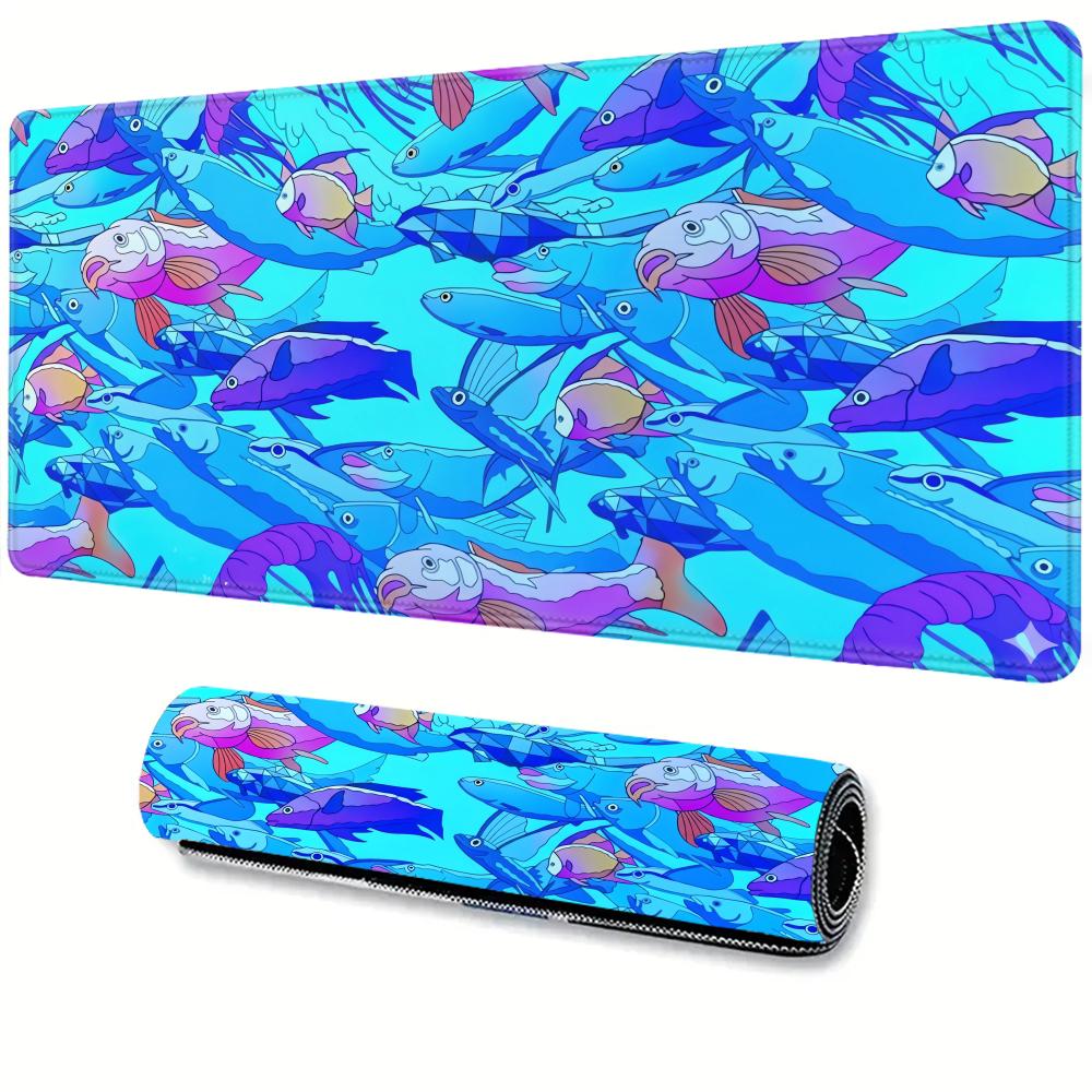 Laptop Accessories Nearby - HD Printing Fish Rubber Mouse Pad