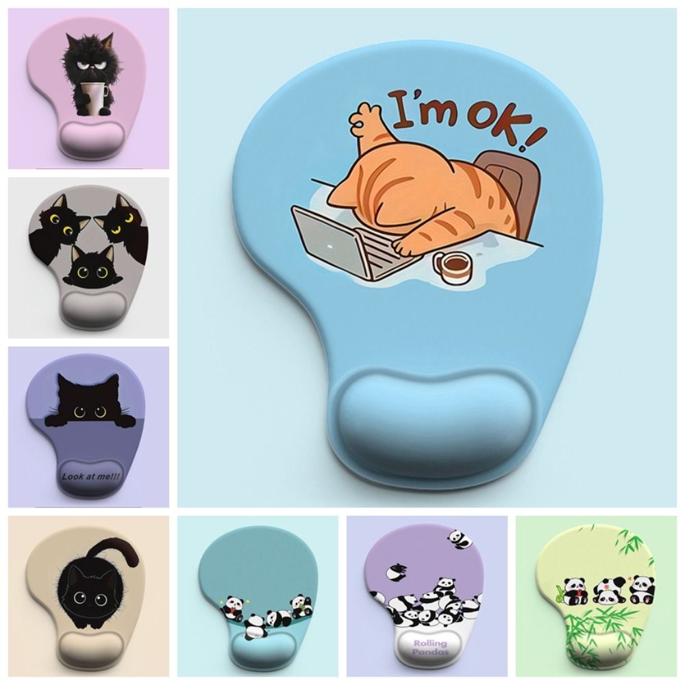 Non-Slip Cartoon Animal Mouse  - Wrist Rest Gel ulasan dan harga