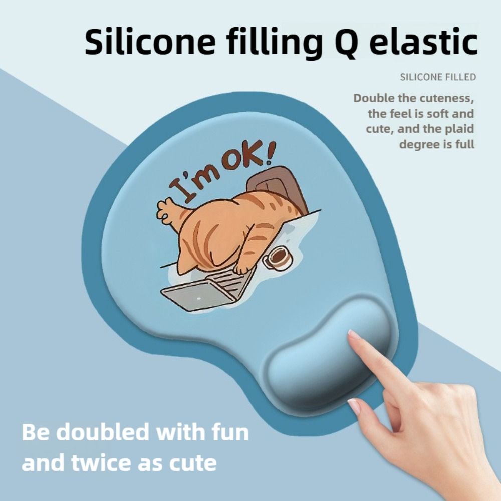 Non-Slip Cartoon Animal Mouse  - Wrist Rest Gel ulasan dan harga