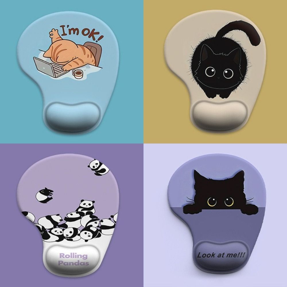 Non-Slip Cartoon Animal Mouse  - Wrist Rest Gel ulasan dan harga