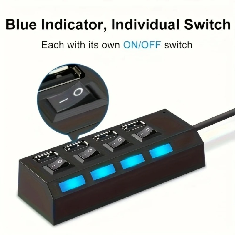 USB 2.0 Hub 4/7 Port Splitter  - Laptop Accessories Nearby ulasan dan harga