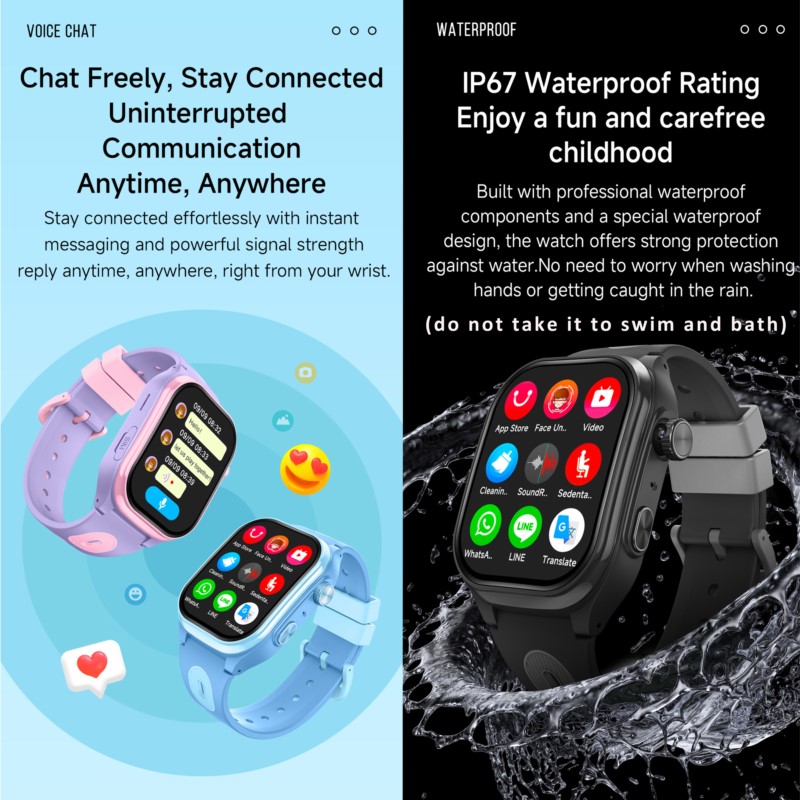 Kids 4G Smartwatch with 2.0 In - Wrist Rest Gel ulasan dan harga