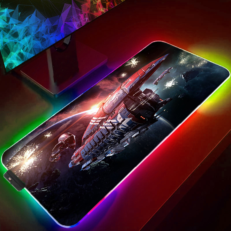 RGB Mouse Pad Gamer Large gami - Laptop Accessories Online ulasan dan harga