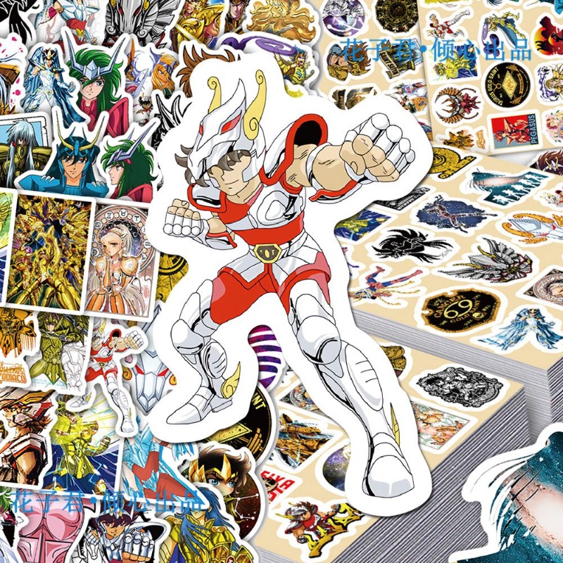 101Pcs Saint Seiya Anime Stick - Laptop Accessories Toy ulasan dan harga