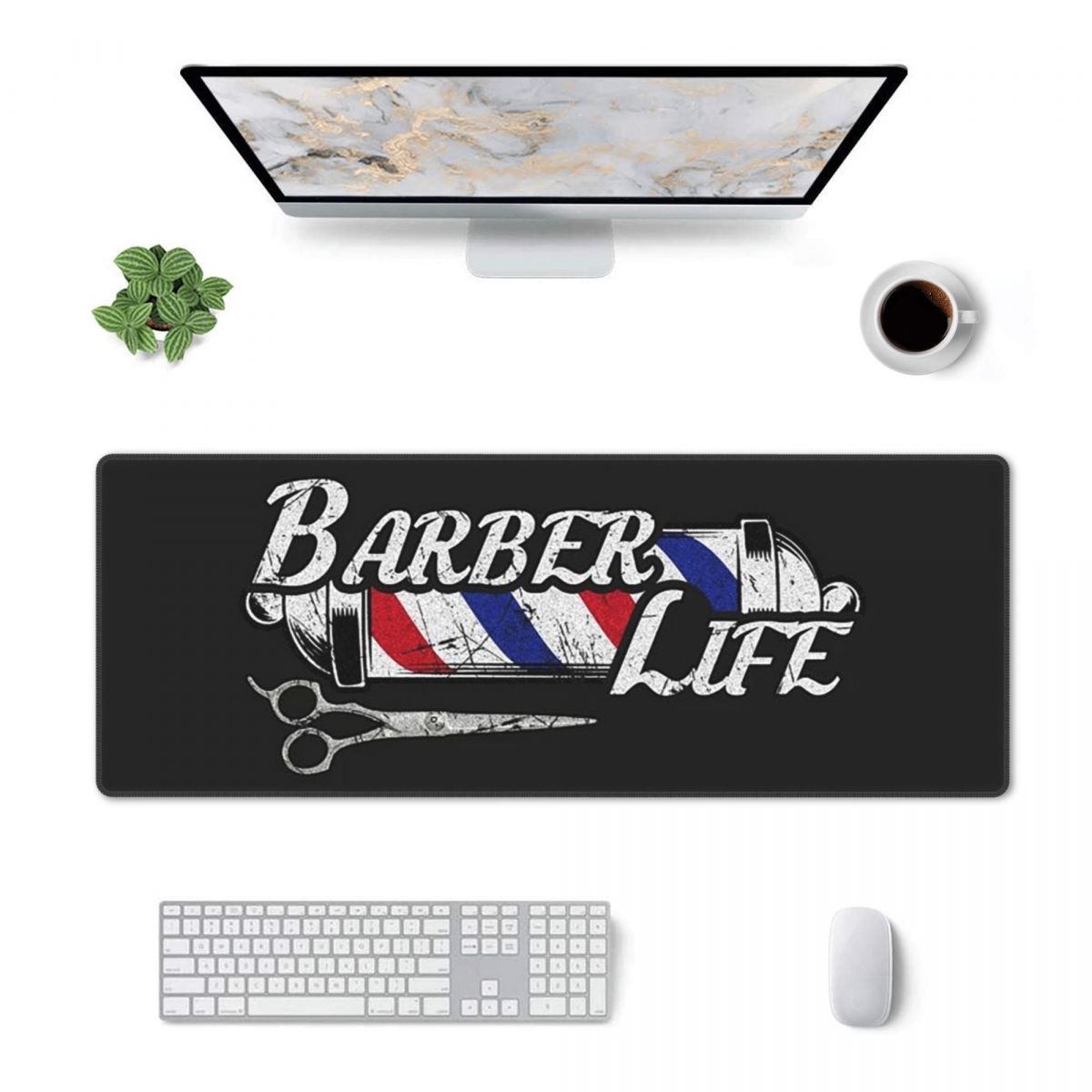 Large Mouse Pad Barber Shop Si - Laptop Accessories Shop ulasan dan harga