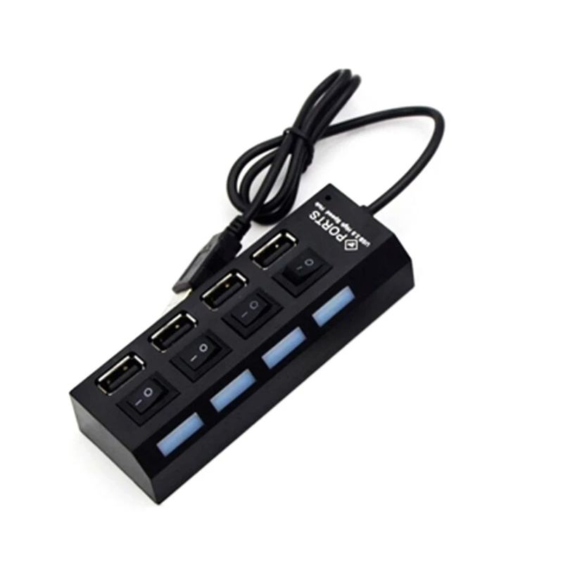 4-Ports USB 2.0 Hub Extension  - Laptop Accessories Computer ulasan dan harga