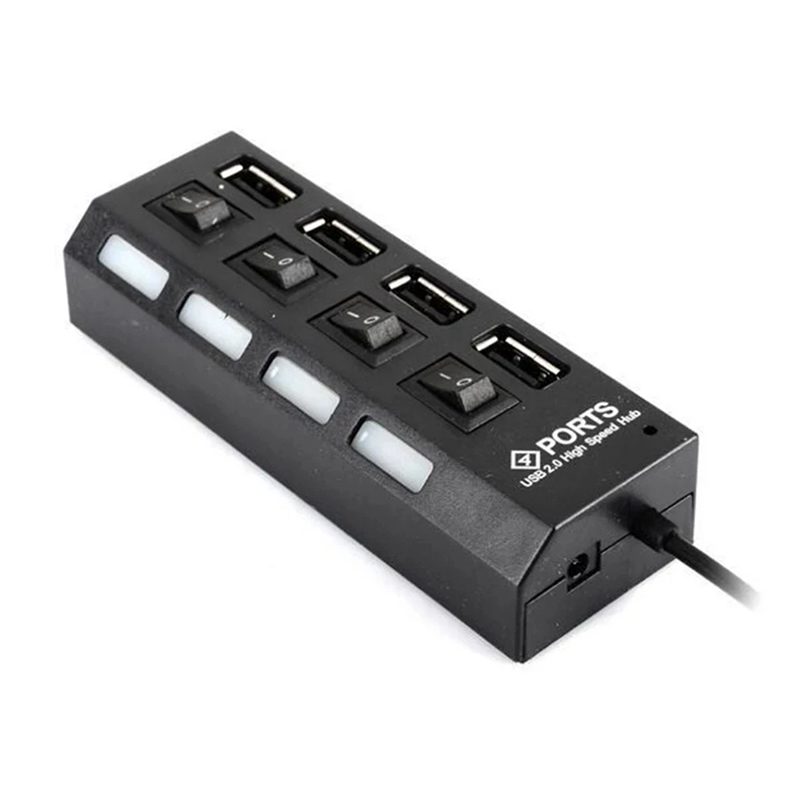 4-Ports USB 2.0 Hub Extension  - Laptop Accessories Computer ulasan dan harga