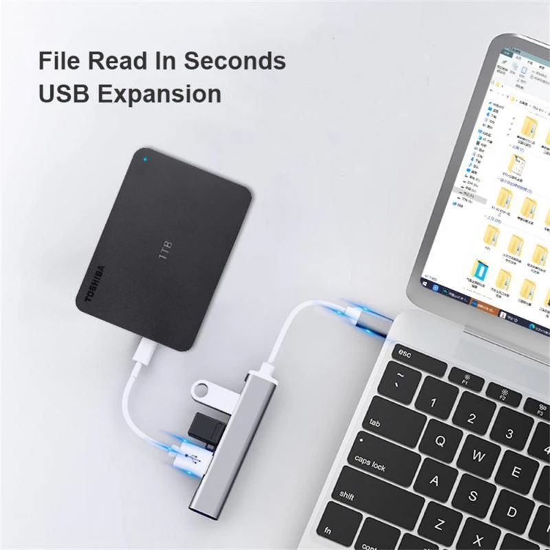 4-In-1 Type-C Extender Hub 4 P - Laptop Accessories Nearby ulasan dan harga