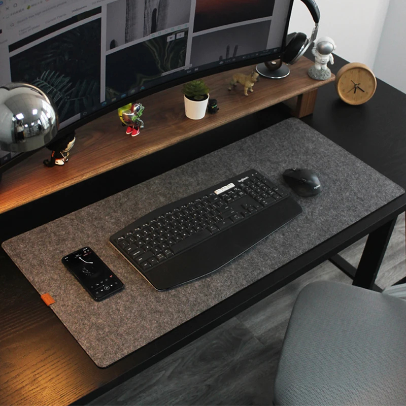Wool Felt Mouse Pad Office Com - Laptop Accessories Nearby ulasan dan harga