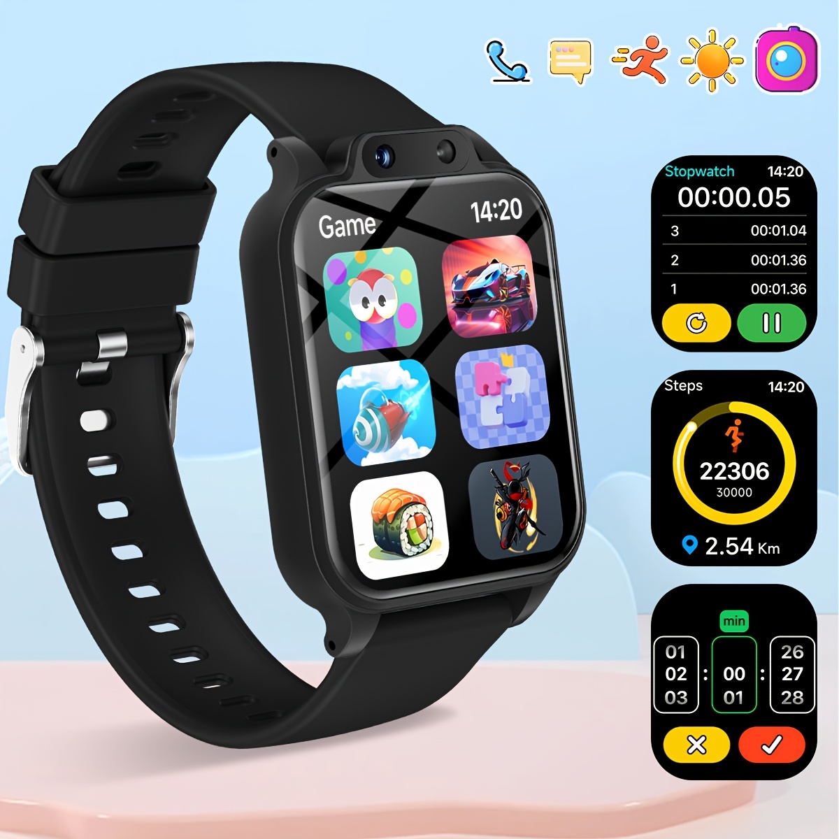 Youngsters's Smart Watch with  - Wrist Rest Gel ulasan dan harga