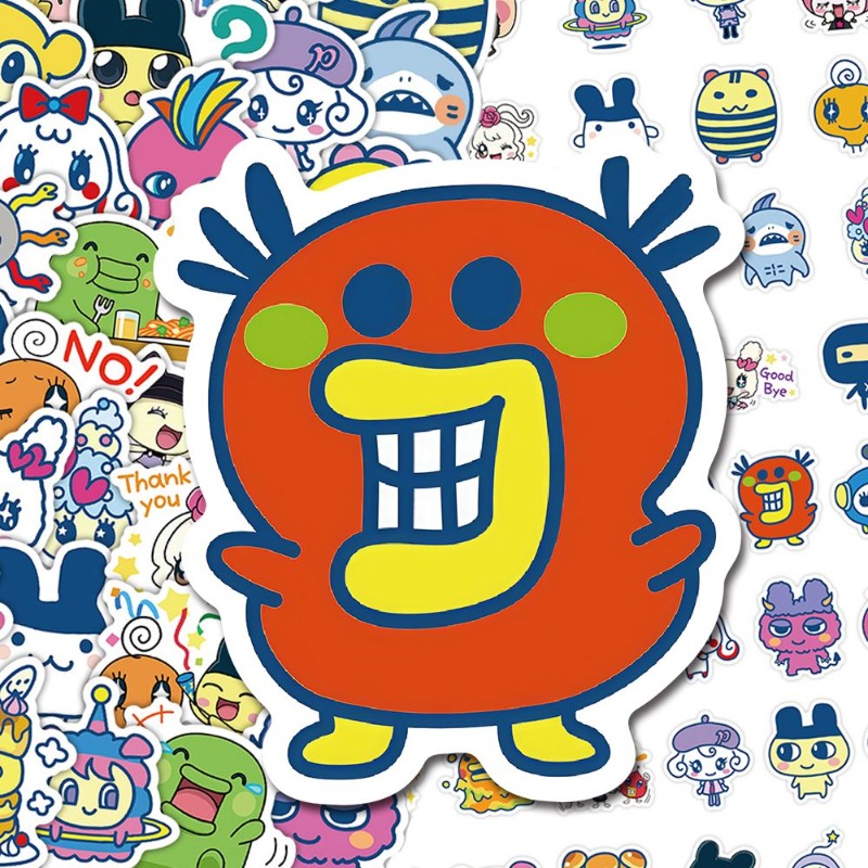 Japanese Tamagotchi Stickers E - Laptop Accessories Toy ulasan dan harga