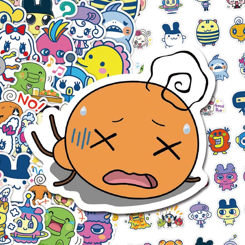 Japanese Tamagotchi Stickers E - Laptop Accessories Toy ulasan dan harga