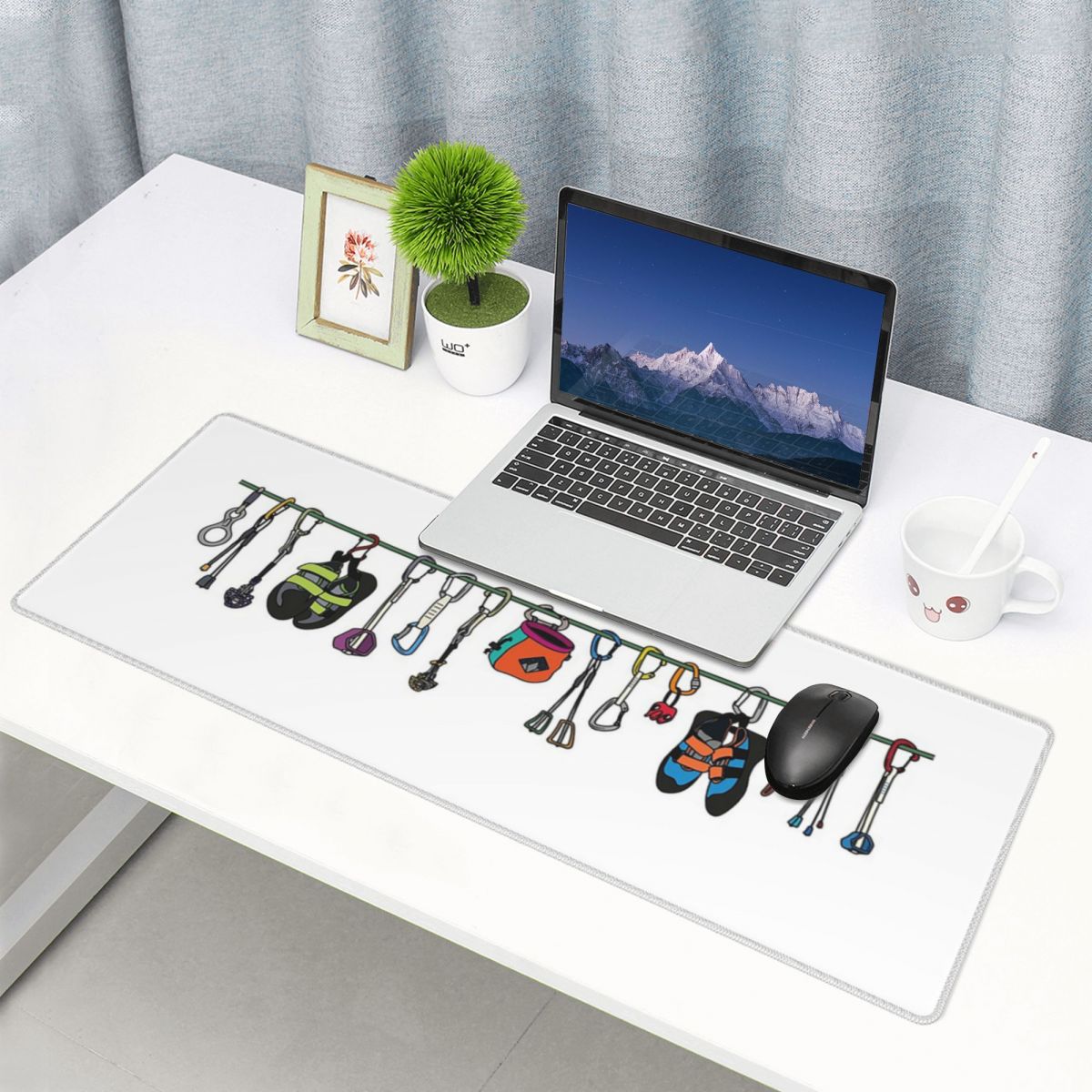 Large Mouse Pad Climbing Gear  - Laptop Accessories Online ulasan dan harga