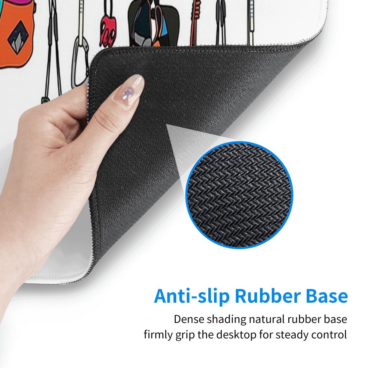 Large Mouse Pad Climbing Gear  - Laptop Accessories Online ulasan dan harga