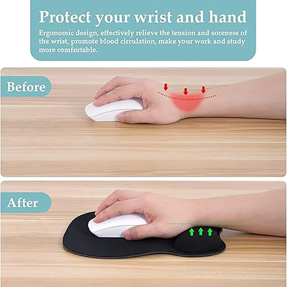 Mouse Pad with Wrist Support,  - Wrist Rest Gel ulasan dan harga