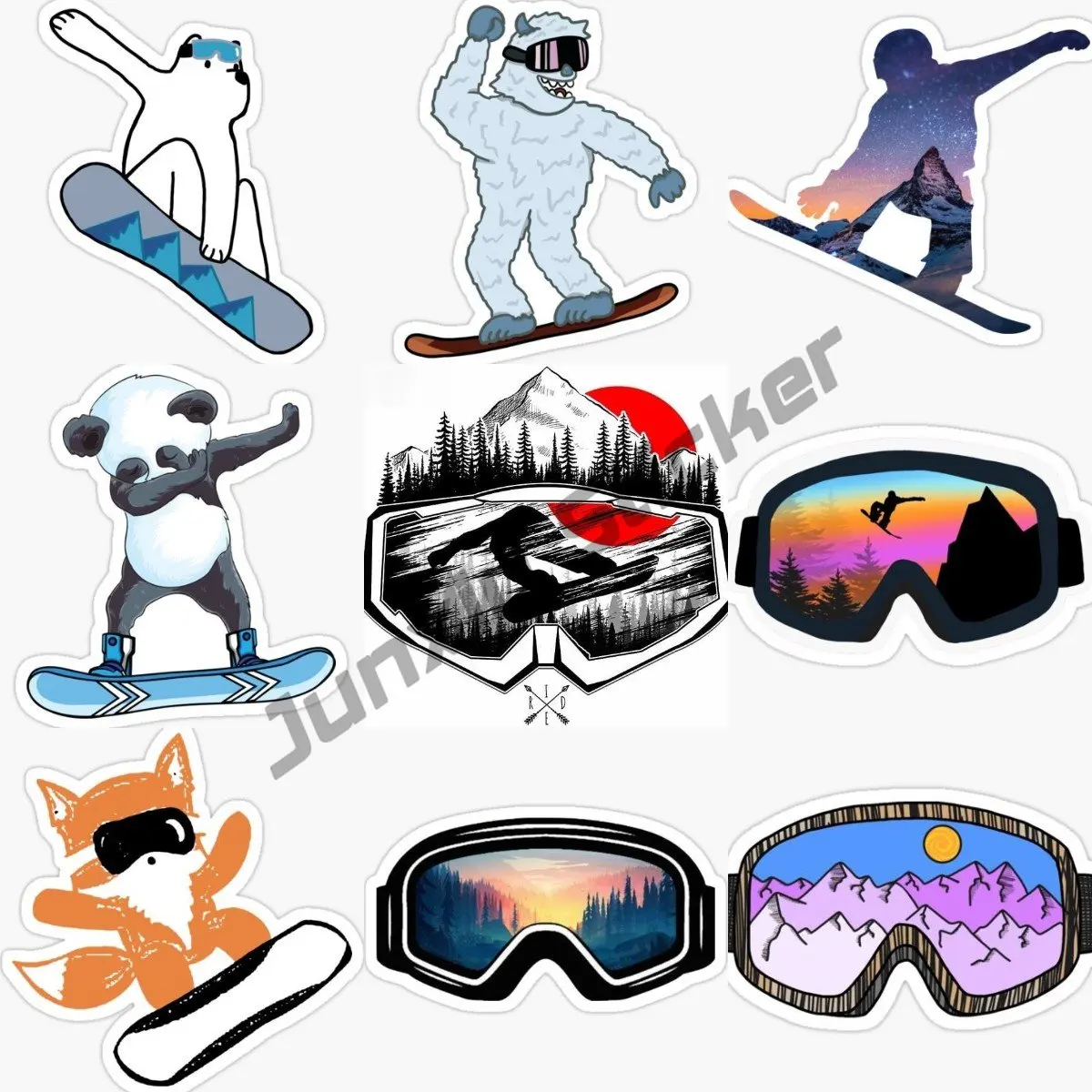 Personality Snowboard Mask Car - Laptop Accessories Online ulasan dan harga