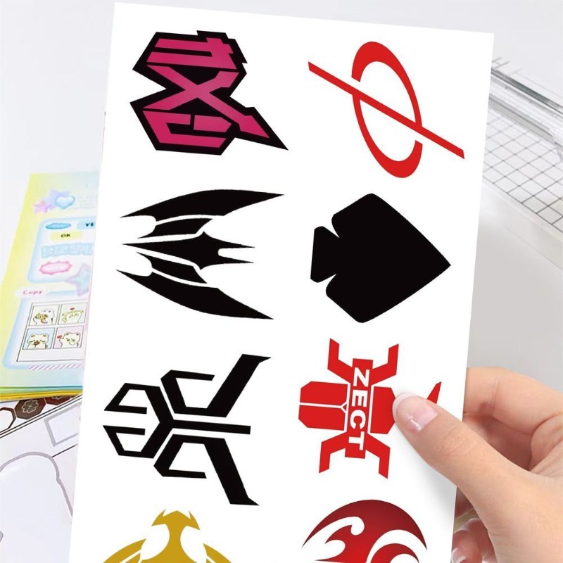 60 Sheets Kamen Rider Logo Sti - Laptop Accessories Toy ulasan dan harga