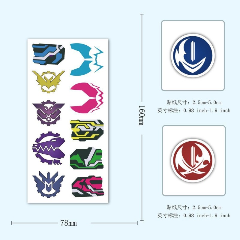 60 Sheets Kamen Rider Logo Sti - Laptop Accessories Toy ulasan dan harga