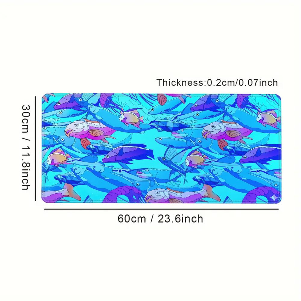 HD Printing Fish Rubber Mouse  - Laptop Accessories Nearby ulasan dan harga